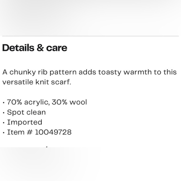 NWT AllSaints Traveling Rib Pattern Scarf in Cortina Beige - Picture 2 of 7